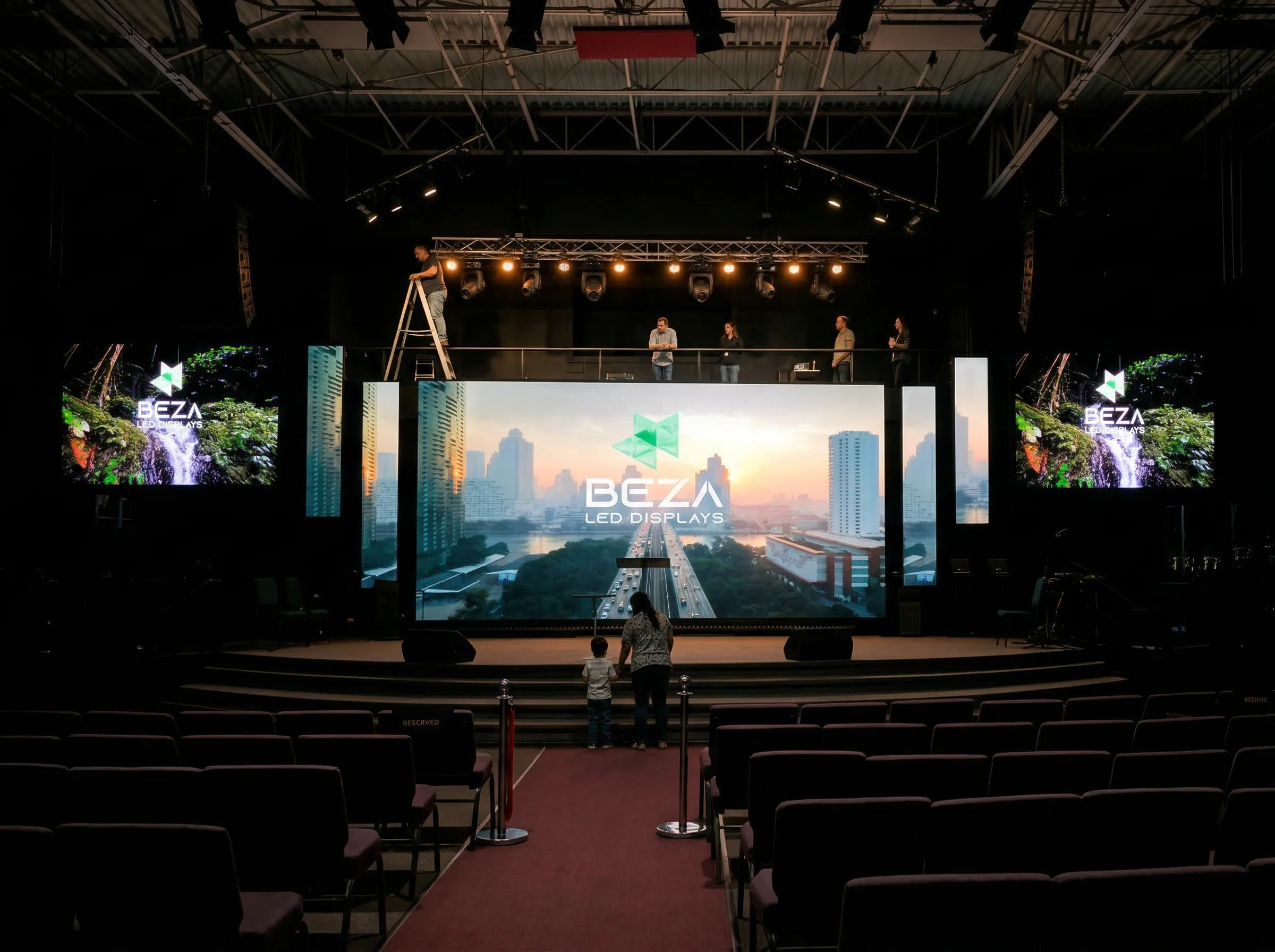 Auditorium — Triple LED Screen